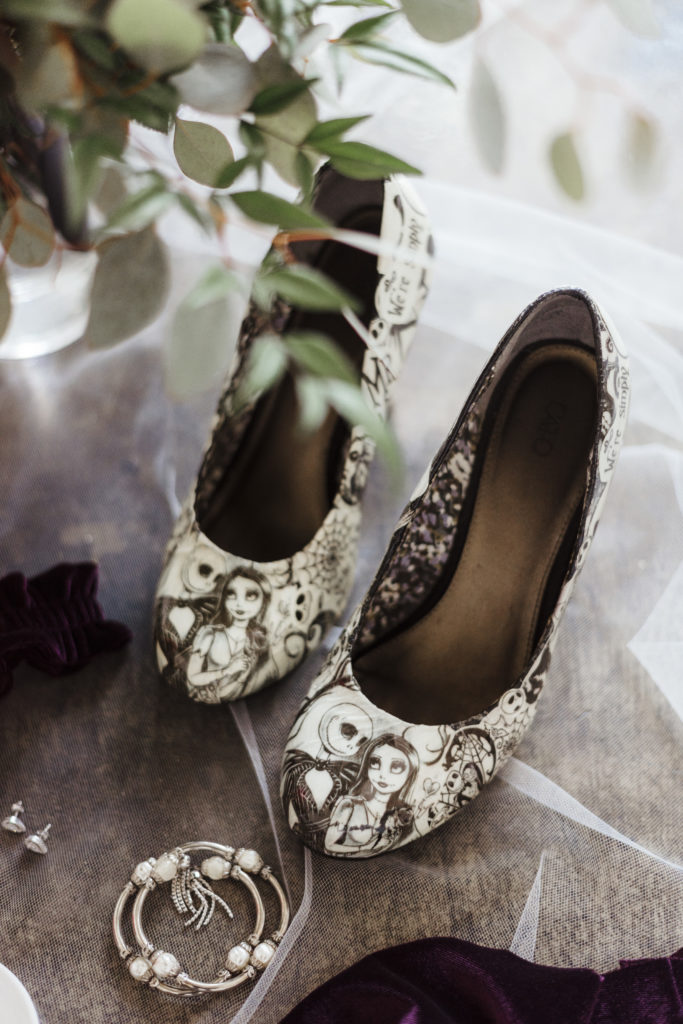 Halloween Wedding Bridal Shoes