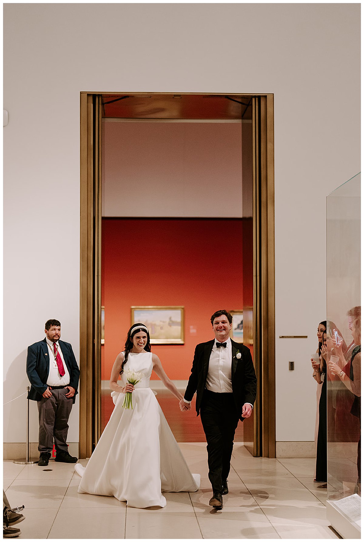 couples entrance into reception 
