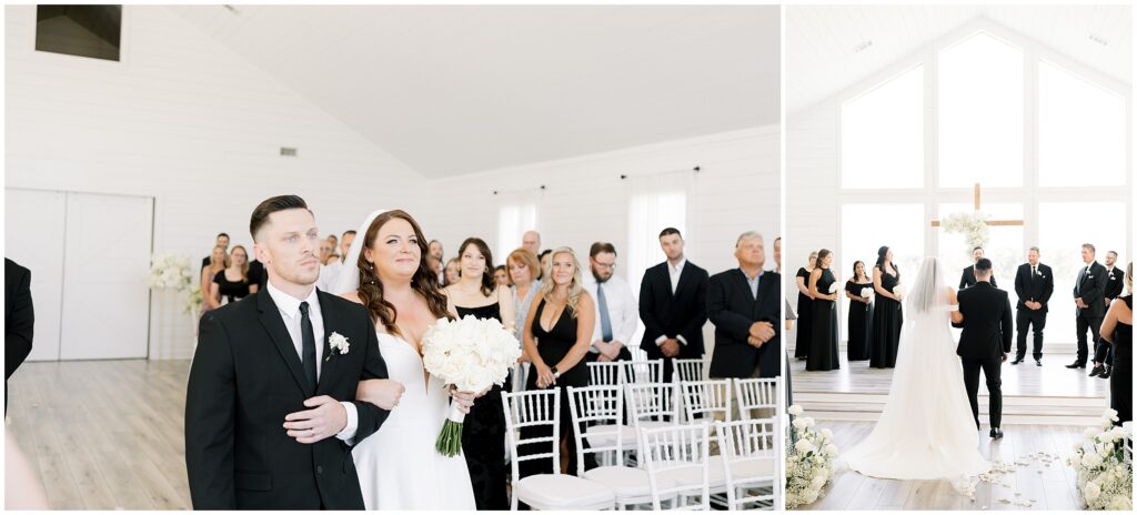 Ceremony at the Farmhouse Events Chapel 